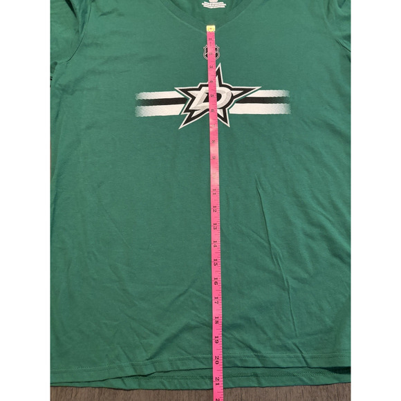 NWT NHL Dallas Star's Hockey Team Women's Short Sleeve Shirt Size L - Picture 9 of 9
